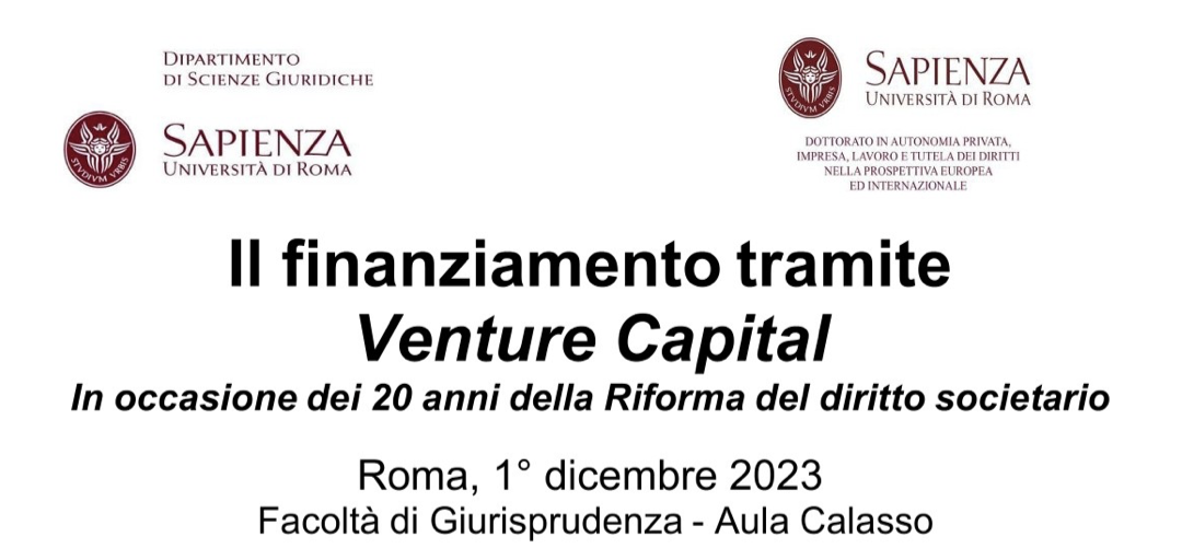 Il finanziamento tramite Venture Capital. A 20 anni dalla Riforma del diritto societario